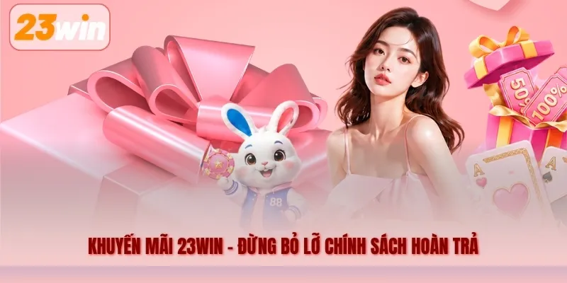Khuyến mãi 23WIN – Đừng bỏ lỡ chính sách hoàn trả